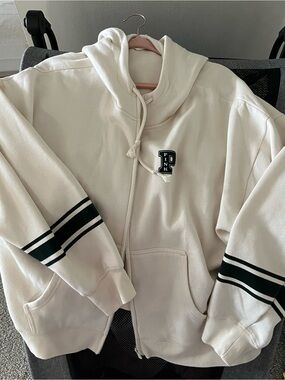 PINK Victoria's Secret Cream Hoodie .